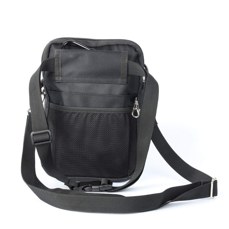 uxcellmo Nurse Organizer Belt 2 Sided -12 Pocket Waist bag Pouch Case for Medical Scissors Care Kit Tool (Black) - Image 3